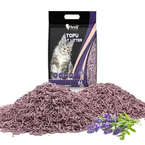 Lettiera per gatti con odore estremo con profumo di lavanda biodegradabile