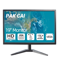 Moniteur d'ordinateur de bureau VGA mince de nouveau style 19 pouces pour le cybercafé Internet Cafe