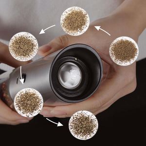 Electric Pepper Mill Salt Grinder Stainless Steel Rechargeable USB Gravity Eco-Friendly 170ml Capacity Dishwasher Safe <b>Spice</b> - Product Image 3