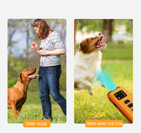 Dispositif de dissuasion des aboiements de chiens rechargeable à double tête Flash à LED pour le contrôle des aboiements extérieurs Dispositif répulsif en plastique pour chiens