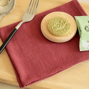 Wholesale Cotton Hotel Dinner Napkins Stone Washed 100% Natural Color Flax linen Table Napkins