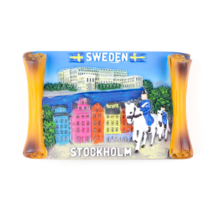 Diseño personalizado <span class=keywords><strong>Suecia</strong></span> Estocolmo imán de nevera recuerdo viaje turístico resina 3D nevera pegatina - Product Image 1
