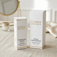 Flacon de parfum vide de luxe haut de gamme avec estampage à chaud doré, style arabe, pour spray de parfum, unité individuelle, et boîte d'emballage en papier
