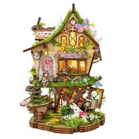 Rainbow Joy DIY Rumah Kaca Kecil Model Puzzle 3D Skala 1:24 Hadiah Buatan Tangan Dekorasi Mainan Penghilang Stres yang Indah