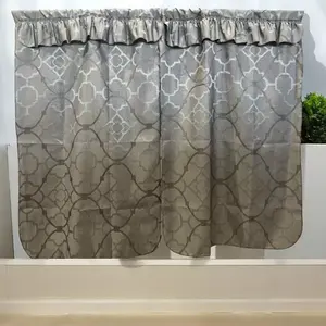 Cortina de Ducha Jacquard de 130 cm de Alto x 170 cm de Ancho, Tela con Impresión Digital para Baño - Product Image 1
