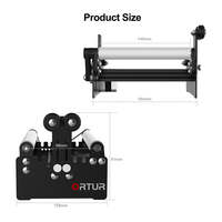 ORTUR Rouleau rotatif laser 360 'Graveur laser Module rotatif axe Y pour la gravure de boîtes d'objets cylindriques Compatible avec la série OLM