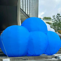 Ballon gonflable géant gonflable de forme de nuage de modèle de nuage pour annoncer la sculpture gonflable de décoration