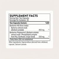 OEM Berberin-Phytosom Dual-Action-Komplex, Unterstützt Herz- und Immunsystem sowie Darmgesundheit und gesunden Cholesterinspiegel, Glutenfrei, 30 Portionen