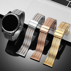 Cinturino in maglia di acciaio inossidabile stile <span class=keywords><strong>Arsenal</strong></span> - Modello 7 - per Huawei Watch GT4 e Apple Watch (Cross-Border) - Product Image 1