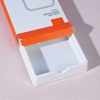 Boîte d'emballage de luxe personnalisée pour étui de téléphone vide, en carton pliable avec insert universel en plastique