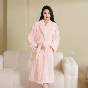 Accappatoi con Cappuccio <span class=keywords><strong>in</strong></span> Spugna per <span class=keywords><strong>Donna</strong></span>, Pigiami <span class=keywords><strong>in</strong></span> Microfibra Felpata con Cappuccio per Casa e Spa - Product Image 2