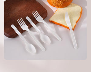 Cubertería Desechable Ecológica CPLA de 7 Pulgadas, Totalmente Biodegradable, Estilo Occidental, en Paquete Individual, al por Mayor - Product Image 4