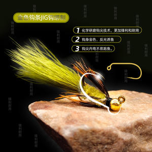 <span class=keywords><strong>FUN</strong></span> 578 Leurre de pêche à la mouche en acier inoxydable avec perles, type Woolly Bugger, pour appât vivant, lot de 10 avec hameçons - Product Image 2