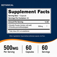 Capsules de Chlorelle, Superaliment Vert Riche en Chlorophylle, Complément Alimentaire pour le Soutien Immunitaire, OEM, Étiquette Privée, Vente en Gros