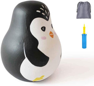 Vaso de madera de pingüino Montessori para niños y niñas, juguete de pingüino de polivinílico, regalo - Product Image 3