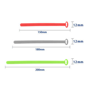 T-tipi kedi kafası Velcro yapışkan destekli çok renkli veri kablosu depolama elastik bant ab tarafı naylon kendinden yapışkanlı bağlama bandı - Product Image 6
