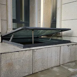Hochwertiger geschweißter Aluminiumrahmen doppel- und dreifachglas elektrisch ot manuelles dachfenster