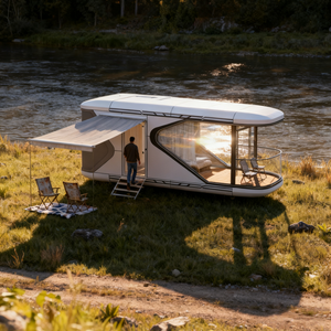 Système de construction modulaire comme Lego-Espaces préfabriqués personnalisables pour hôtel, villa ou bureau avec relocalisation facile - Product Image 2