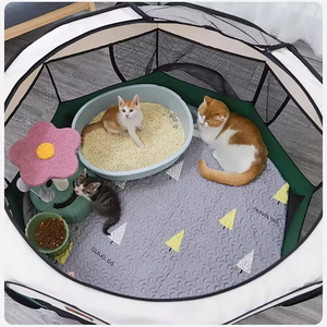 Convenient Turn-over Resistance dog Outdoor Collapsible Tent Cat Birth Fence Pet dog Indoor Playpen fence Cat <strong>Cage</strong> - Product Image 3