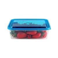 Conteneur de préparation des repas rectangulaire réutilisable de 600 ml, contenants de stockage alimentaire en plastique, lot de 3 pièces