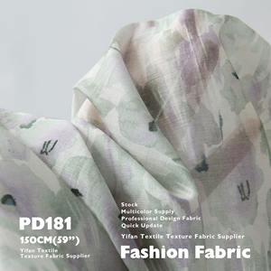 Nuevo diseño pintura al óleo patrón de flor pequeña sedoso suave Tencel estampado telas para ropa camisa vestido - Product Image 4