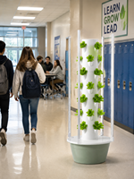 Tour de culture verticale à 7 niveaux, système hydroponique avec lumière LED, minuterie et pompe pour jardin potager intérieur