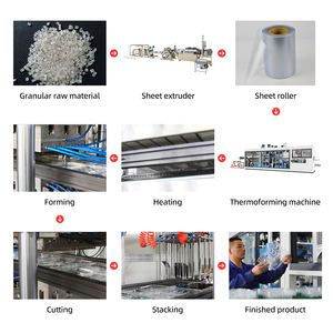 Macchina Automatica ad Alta Velocità con Servomotore per la Produzione di Contenitori Alimentari in Plastica PS/PVC/PP/EPS a Parete Sottile per Gelato - Product Image 5