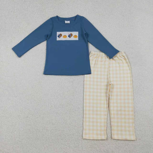 ชุดเสื้อผ้าเด็กผู้หญิงลายปักลายไก่งวง ลายฟักทอง ลายสก็อต สำหรับวันขอบคุณพระเจ้าช่วงฤดูใบไม้ร่วง - Product Image 3