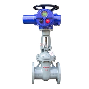 วาล์วประตูแบบมีหน้าแปลนไฟฟ้า AC380V ทนทาน มาตรฐาน ANSI 150LB ผลิตจากเหล็กกล้าไร้สนิม 304 316 ทนแรงดัน JIS 10K 1.6mpa WCB ป้องกันการระเบิด พร้อมมอเตอร์ - Product Image 1