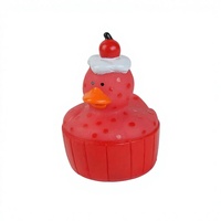 Jouets de bain pour baignoire Gâteau PVC personnalisé Canard en caoutchouc Jouets de jeu d'eau pour enfants Imprimé en vrac Convient aux tout-petits