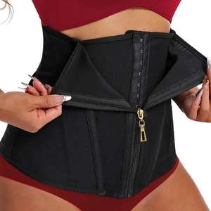 Wholesale Women Waist Trainer Shapewear <b>Corset</b> with Zipper and Row Hook Tummy Control Body Shaper Slimming Cincher Belt - Product Image 2