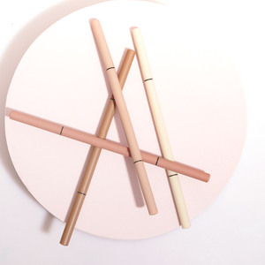 Stylo à sourcils rétractable OEM, <span class=keywords><strong>crayon</strong></span> à sourcils mince personnalisé, marron <span class=keywords><strong>foncé</strong></span> Beige - Product Image 2