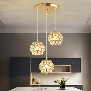 Luces colgantes de comedor 3 cabezas Led nórdico moderno colgante creativo dormitorio pasillo comedor lámpara Bar araña de cristal de lujo - Product Image 4