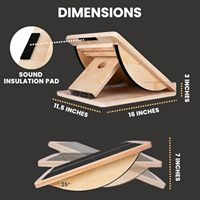 Planche d'étirement de pédale en bambou personnalisée pour la maison planche inclinée de coussinet de pied de squat réglable étirement de mollet incliné en bois fendu