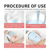 Masque en gel pour le visage, masque en gel professionnel au collagène, masque en gel peel-off pour le visage, poudre hydratante en profondeur, soin de la peau, spa à domicile