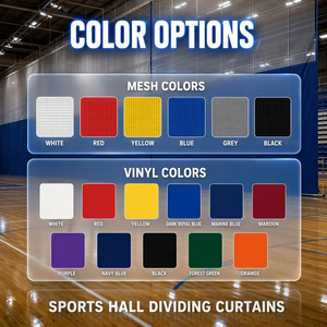 Cortina Divisoria Interior Multideportiva para Cancha de Baloncesto, Bádminton y Voleibol, Red de Partición Enrollable Eléctrica - Product Image 4
