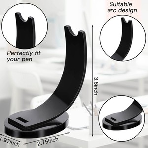 Expositor de Escritorio Multifuncional de Acrílico Moderno Personalizado de Fábrica, Soporte para Bolígrafos con <span class=keywords><strong>2</strong></span> Estantes y Laminado Brillante para Oficinas - Product Image 3