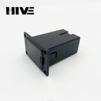 Microphone actif 9V compartiment de batterie longue forme support de batterie guitare basse couvercle de batterie accessoires de guitare