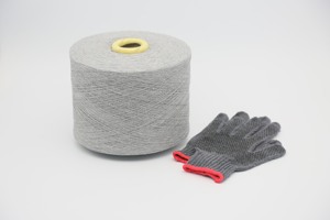 Soft Regenerated Material Recycled Open End <b>Yarn</b> Knitted Safety Gloves Ne 10/1-21s/1 35% Cotton/<b>Polyester</b> Blended <b>Yarn</b> Vietnam - Product Image 4