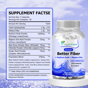 Cápsulas de Fibra de Alta Calidad Directas de Fábrica OEM ODM con Carbohidratos Totales que Suavizan la Defecación para Movimientos Intestinales sin Esfuerzo - Product Image 2