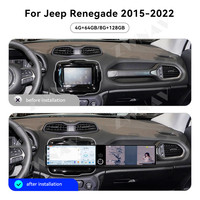 Nouveau 2026 ZWNAV 12,3 pouces 8 cœurs Android Autoradio Lecteur multimédia de navigation DVD pour Jeep Renegade 2015-2022 avec 4G Carplay