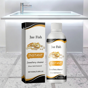 Jue Fish - Solución Líquida Profesional para Limpiar Joyas, Oro, Plata y Diamantes, Ecológica, Modelo DEL-1864 - Product Image 3