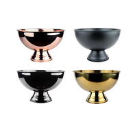 MUYI RTS Seau à glace en acier inoxydable au design moderne, capacités 8L et 12L, refroidisseur à champagne en métal pour bar/porte-cadeaux, vente en gros
