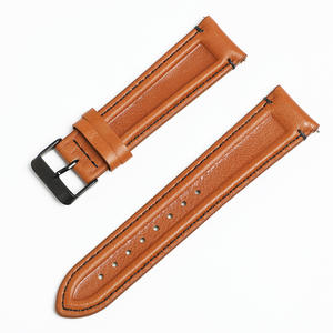 <span class=keywords><strong>Bracelet</strong></span> de montre en <span class=keywords><strong>cuir</strong></span> de vache véritable, 20mm 22mm, motif litchi, pour Amazfit, Huawei, montre pour hommes, ceinture universelle pour poignet - Product Image 6