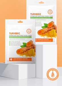 Fabrika özel etiket cilt bakımı kojik asit zerdeçal parlatıcı maske zerdeçal yüz maskesi yüz maskesi - Product Image 4