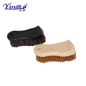 Yingte Car <b>Brush</b> Horse Hair <b>Wheel</b> <b>Brush</b> For Car Cleaning Plastic Handle - Product Image 2