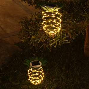 Luces LED Solares con Forma de Piña 3000K para Jardín, Lámpara de Jardín con Batería Recargable Solar para Navidad - Product Image 5