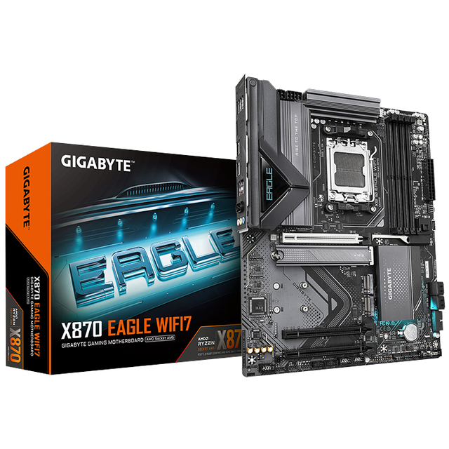 GIGABYTE X870 EAGLE ATX Motherboard for AMD 9000/8000/7000 Series Desktop Processors Socket AM5 New SATA Intel Integrated