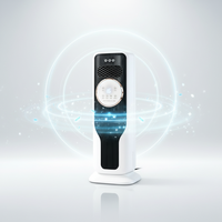 Ventilador de Aire Acondicionado de Doble Función con Control Remoto, Pantalla Táctil, Humidificación por Pulverización, Movimiento Vertical, Combinación de Frío y Calor