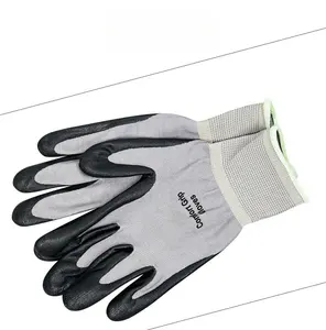 Guantes de látex de concha de algodón XL con construcción con revestimiento arrugado Guantes de seguridad de trabajo de uso general hechos con Spandex